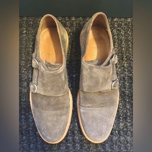 Grey Sueded Double Monk Strap Loafer - Handsome condition with original box.